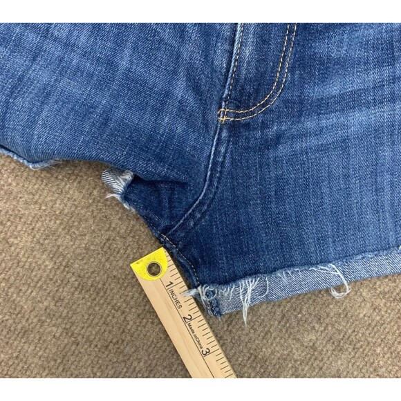 Abercrombie & Fitch Shorts Womens 2/26 Cutoff Rolled Hem Stretch Denim Boho - Picture 6 of 9